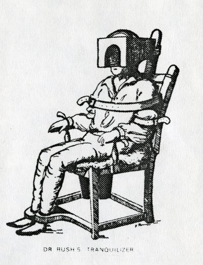 Silla tranquilizadora del Dr. Rush de American School
